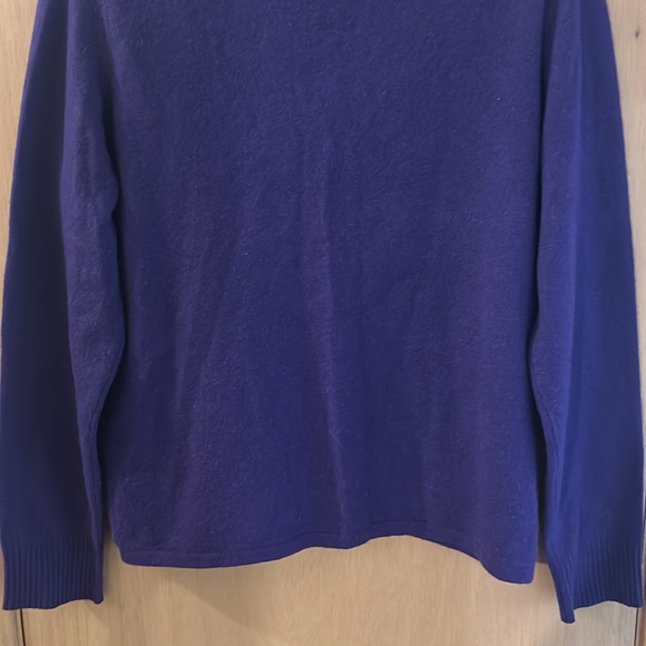 Pursuits Ltd. Women’s Cashmere V Neck Sweater Purple Size Large - Picture 9 of 9